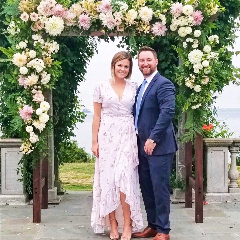 WAYF The Natasha Floral Wrap Maxi Dress
